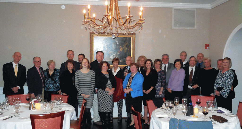 Warren Forensics Team members and their guests celebrating the company's 20th Anniversary in Charleston, SC, January 27, 2017.